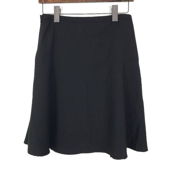 CALVIN KLEIN Women's Black Fit & Flare Lined Skirt Size: P - Picture 4 of 4